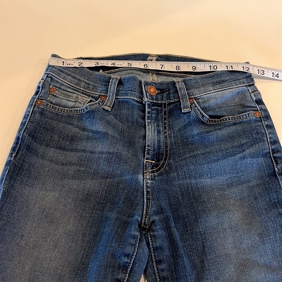 7 For All Mankind Gwenevere Mid Rise Skinny Size 25 - Picture 4 of 16